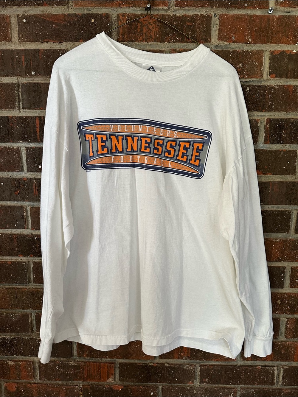 Vintage 1990s/2000s Tennessee Volunteers White Long-Sleeve Football Tee